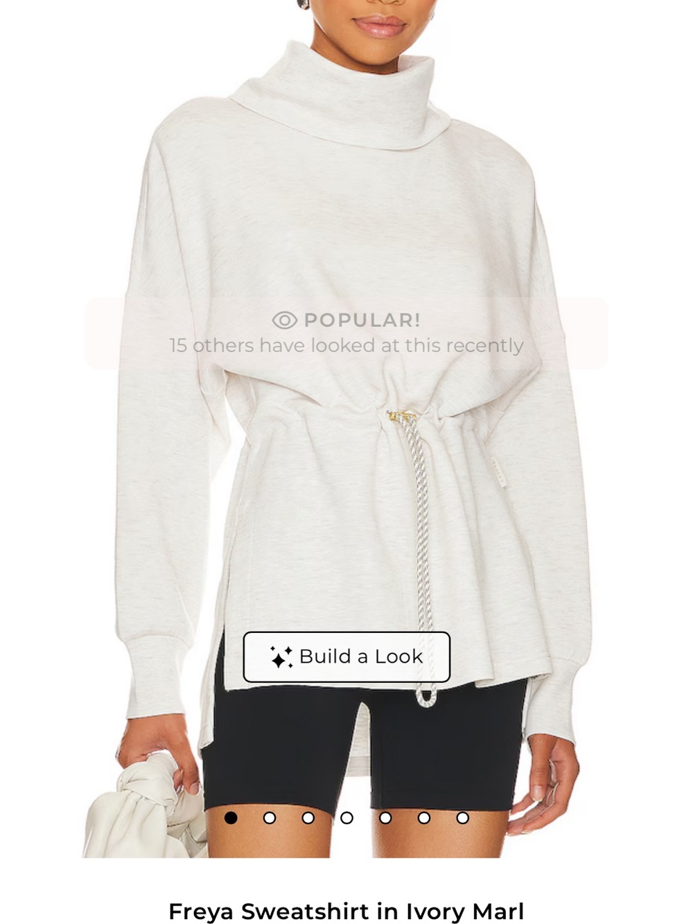 Varley Ivory Marl Freya Sweatshirt